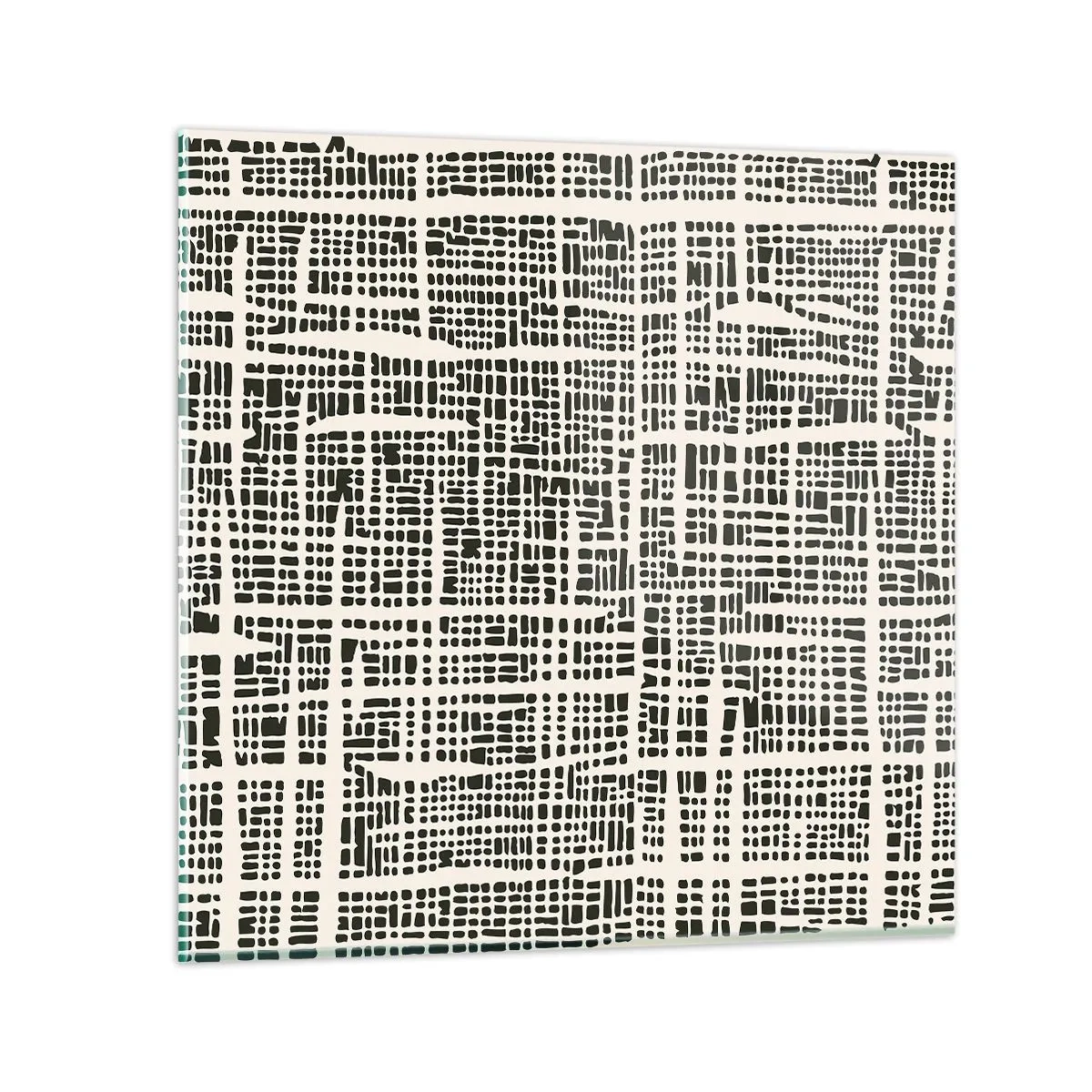 Obraz na skle - Tkaná kompozice - 50x50 cm