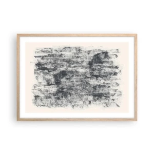 Plakát v rámu světlý dub - Mlžná kompozice - 70x50 cm