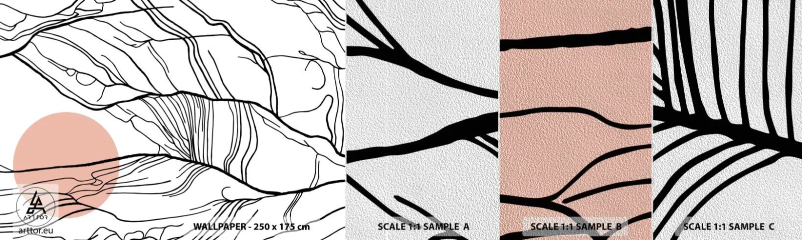 Vzor Fototapety Premium Sand - V síti větviček - Abstrakce, Grafika, Design - 100x30 cm