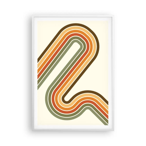 Plakát v bílém rámu - Kličkování do cíle - 70x100 cm