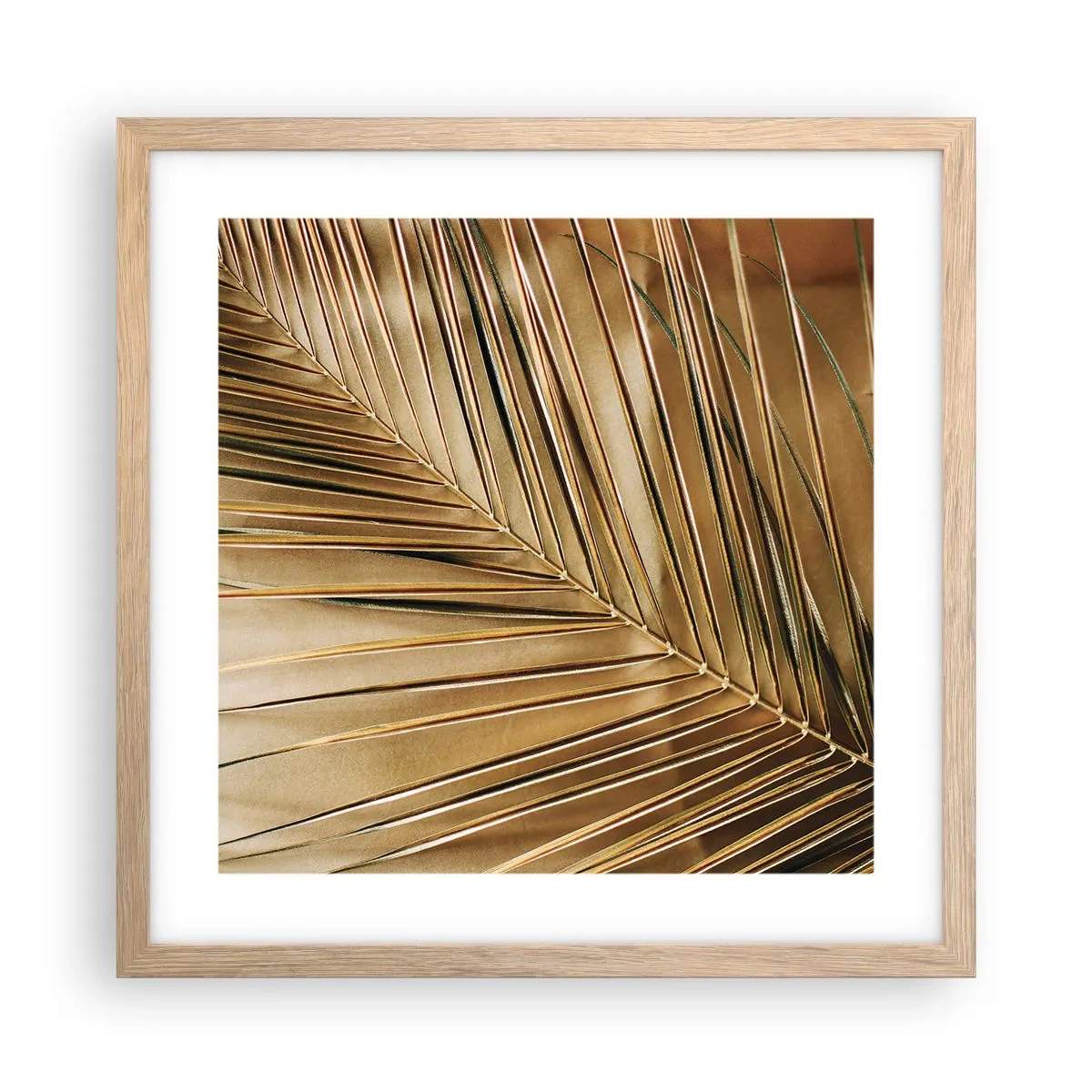 Plakát v rámu světlý dub - Přírodní kolonáda - 40x40 cm