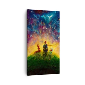 Obraz na plátně - Láska a přátelství - celý svět - 55x100 cm