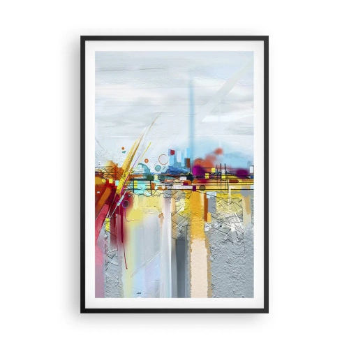 Plakát v černém rámu - Most radosti nad řekou života - 61x91 cm