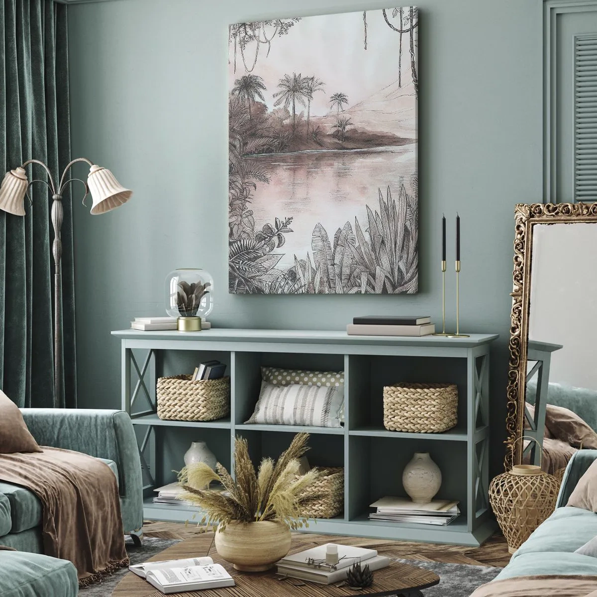 Obraz na plátně - Deník cestovatele z 19. století - 65x120 cm