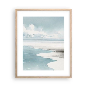 Plakát v rámu světlý dub - Jemný příliv - 40x50 cm