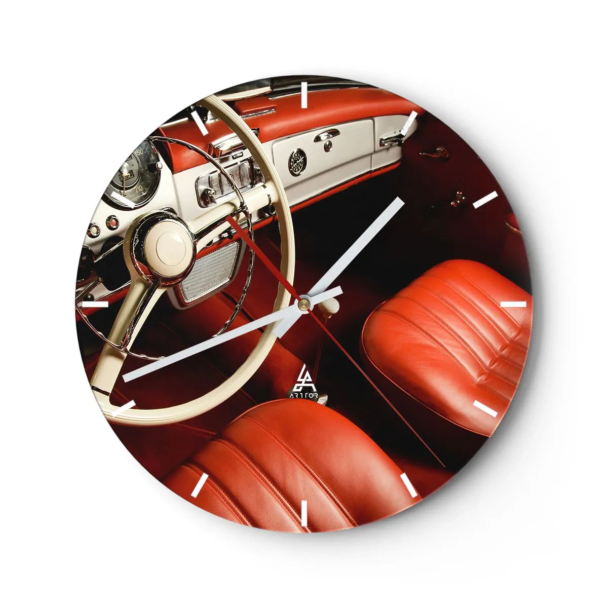 Nástěnné hodiny - Luxus ve stylu vintage - 40x40 cm