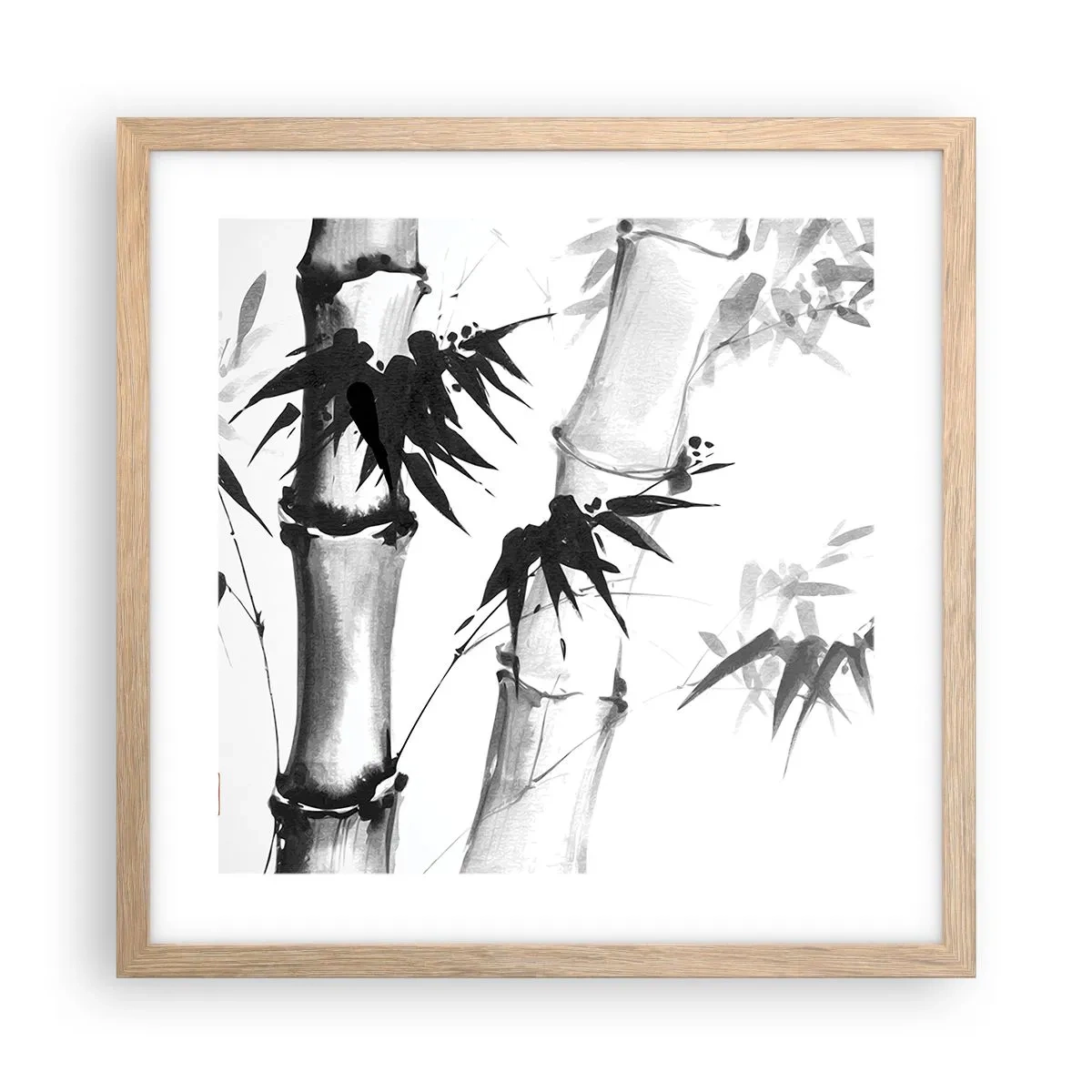 Plakát v rámu světlý dub - Blízký záběr na orient - 40x40 cm