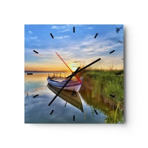 Nástěnné hodiny - Zátoka splněných snů - 40x40 cm