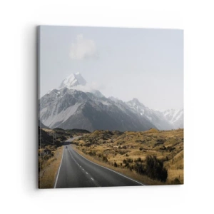 Obraz na plátně - Cesta do srdce hor - 70x70 cm