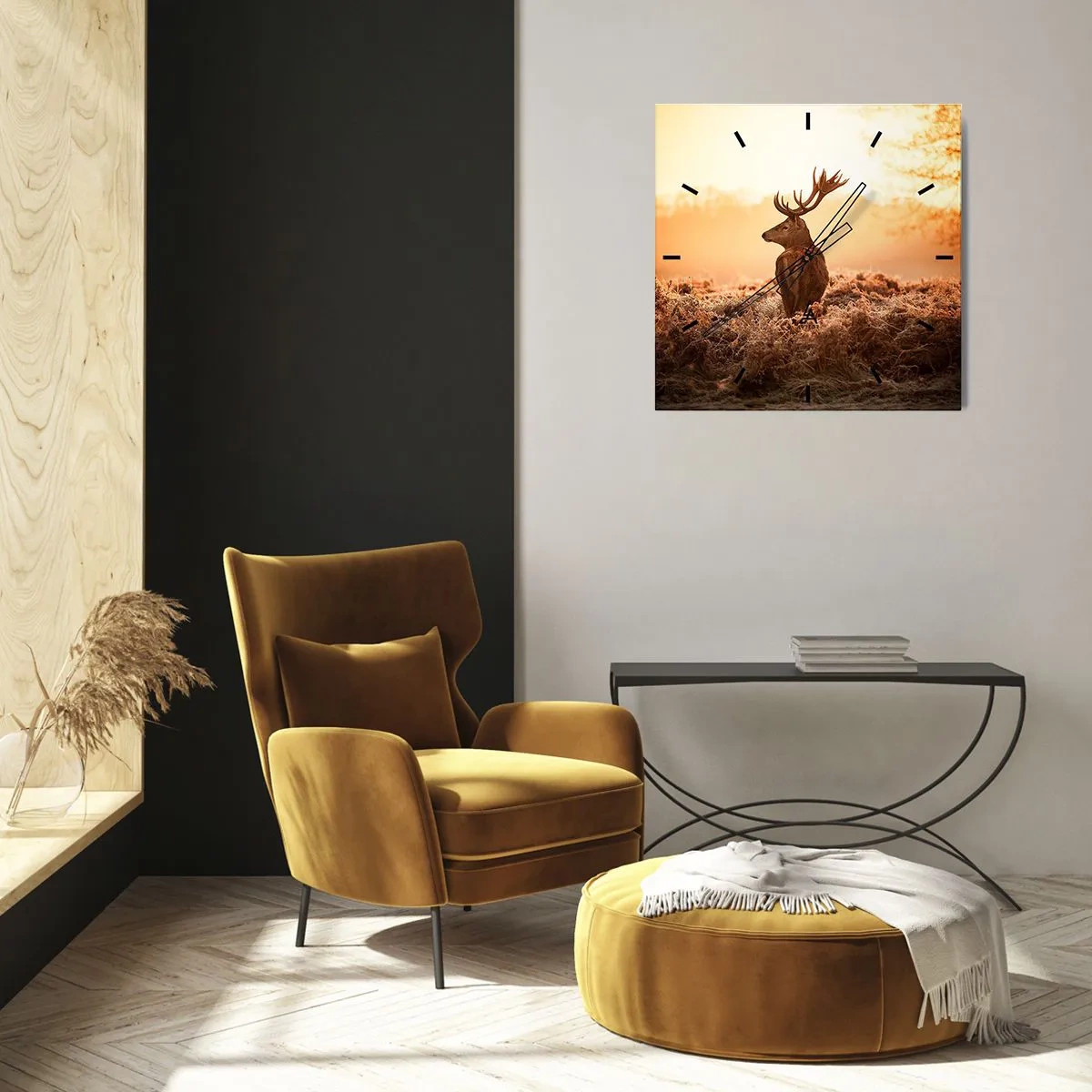 Nástěnné hodiny - Pán na panství - 40x40 cm