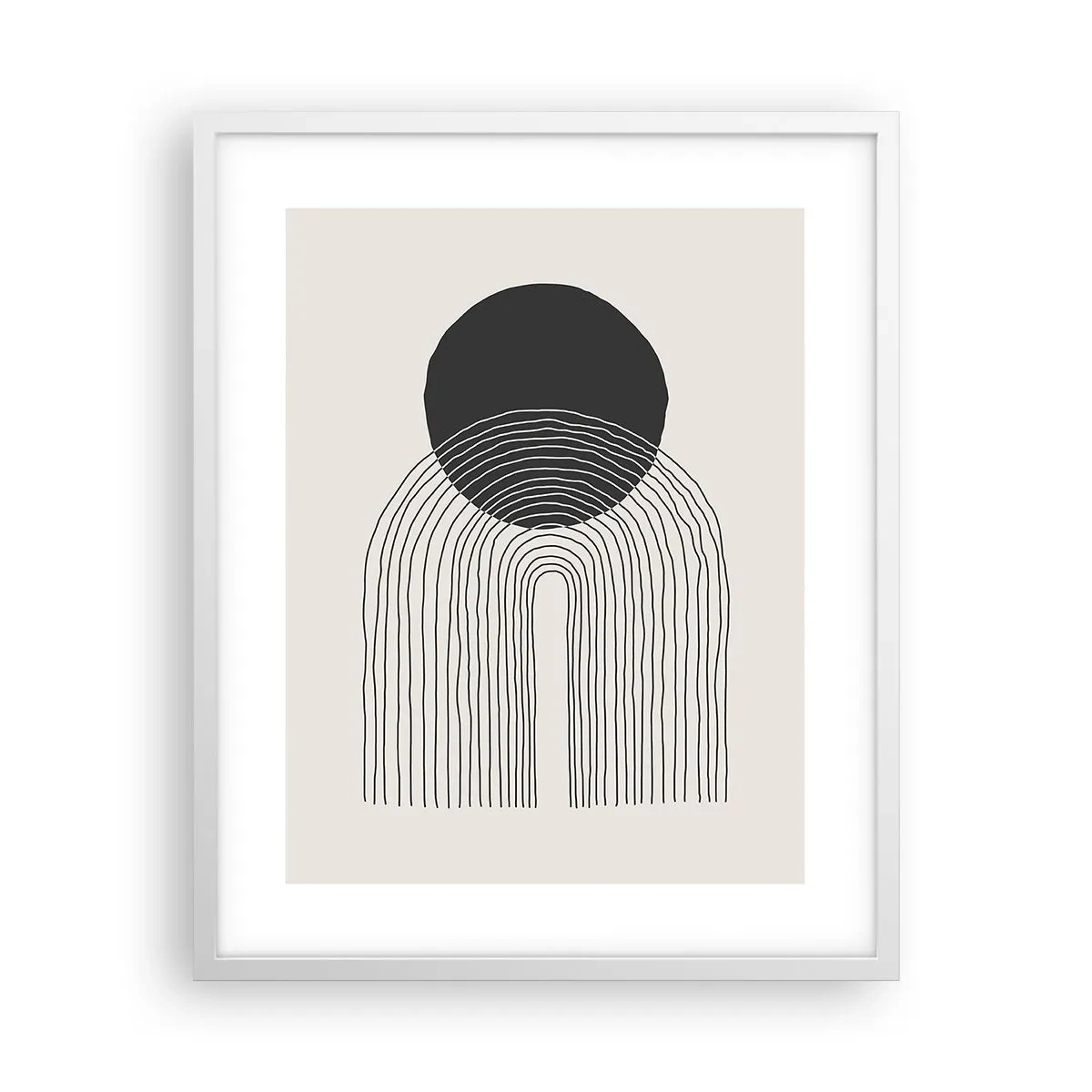 Plakát v bílém rámu - Chvění a jistota - 40x50 cm