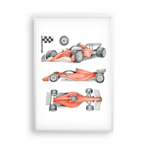 Plakát v bílém rámu - Dohnat sen - 61x91 cm