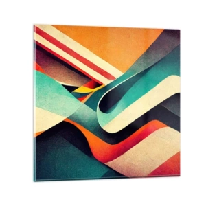 Obraz na skle - Intenzivní kompozice - 60x60 cm