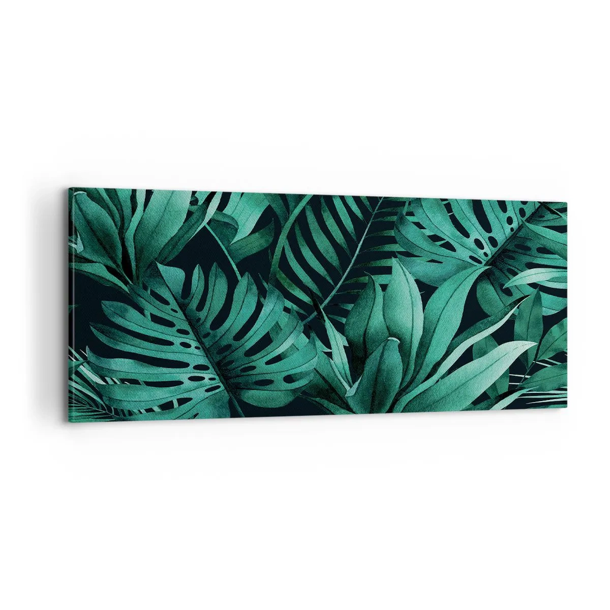 Obraz na plátně - Hloubka tropické zeleně - 100x40 cm