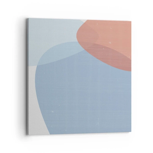 Obraz na plátně - Pastelové vztahy - 70x70 cm