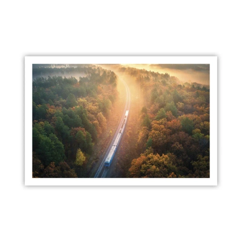 Plakát - Podzimní cesta - 91x61 cm