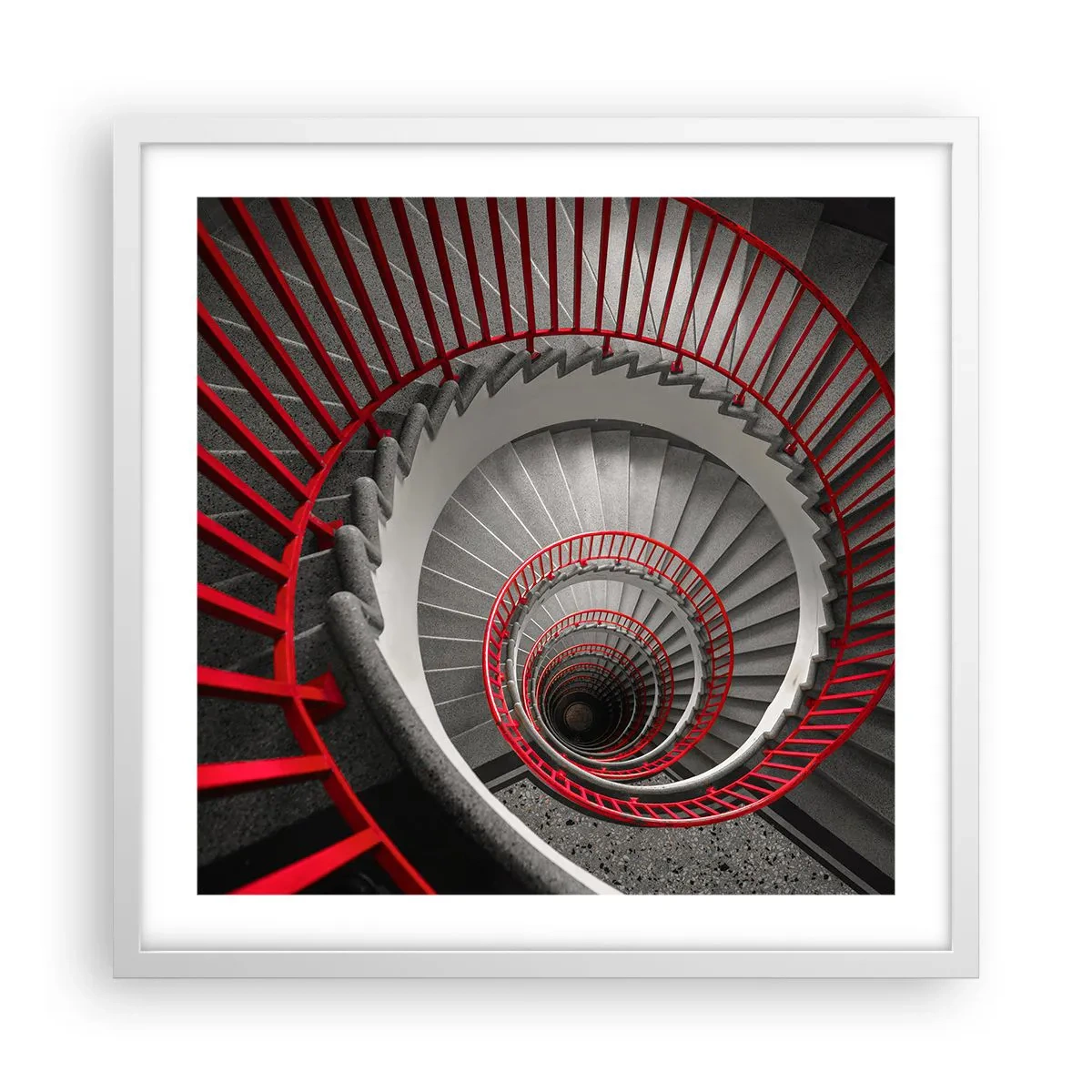 Plakát v bílém rámu - Architektonické hry - 50x50 cm