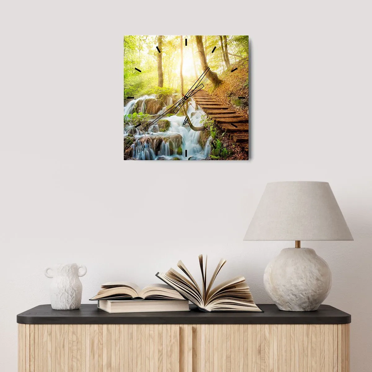 Nástěnné hodiny - Vytoužený chlad - 30x30 cm