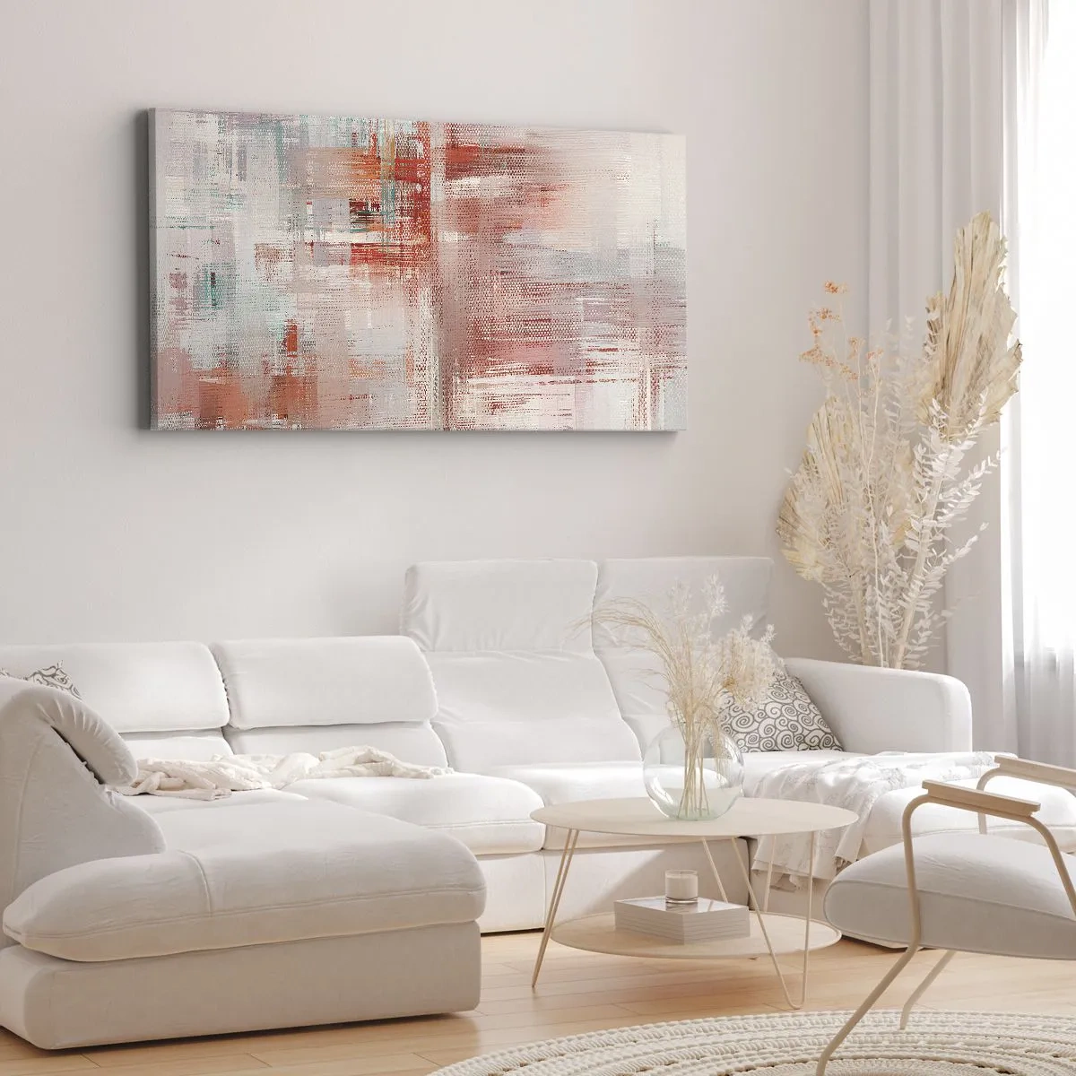 Obraz na plátně - Zamlžené. Ale růžové - 160x50 cm