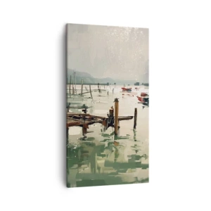 Obraz na plátně - Zalité roztaveným měsícem - 45x80 cm