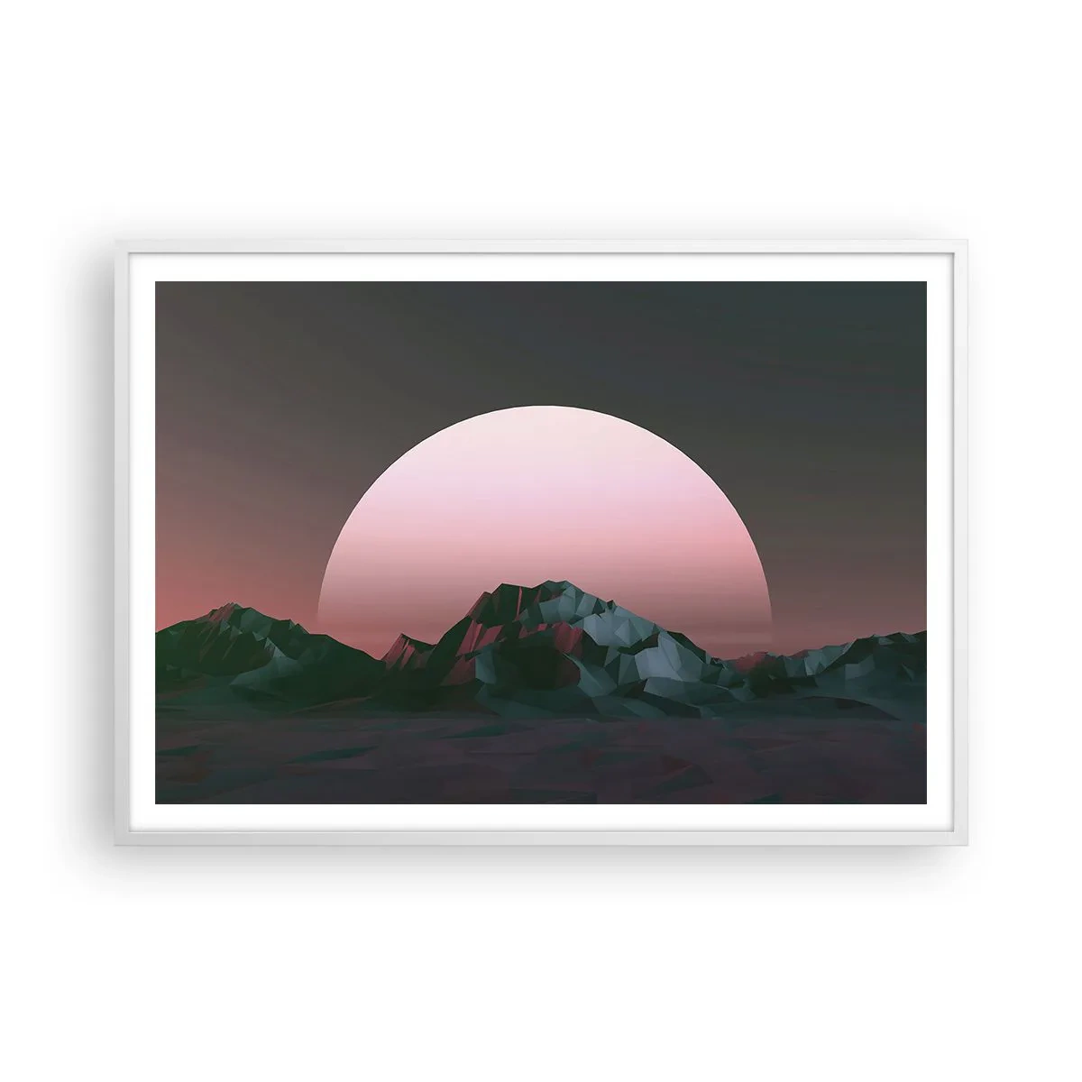 Plakát v bílém rámu - V sousední galaxii - 100x70 cm