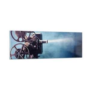 Obraz na skle - Ve starém kině - 90x30 cm