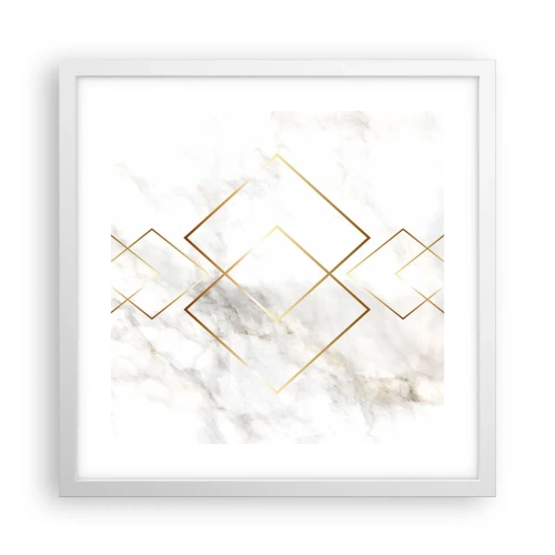 Plakát v bílém rámu - Pohled na nekonečno - 40x40 cm