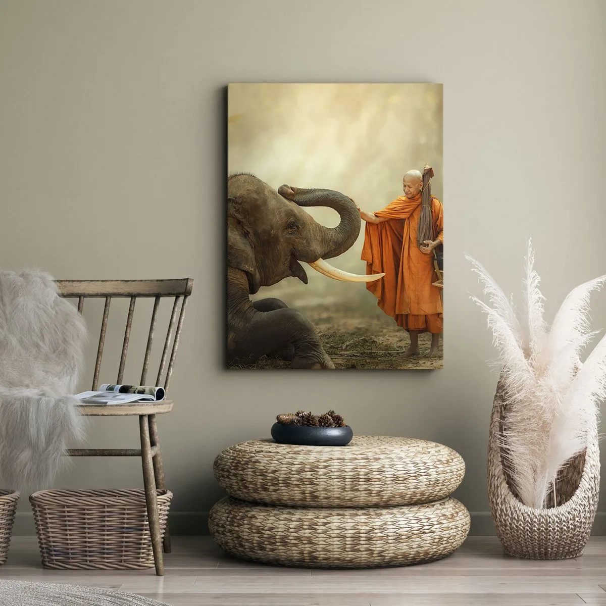 Obraz na plátně - Setkání na cestách - 80x120 cm