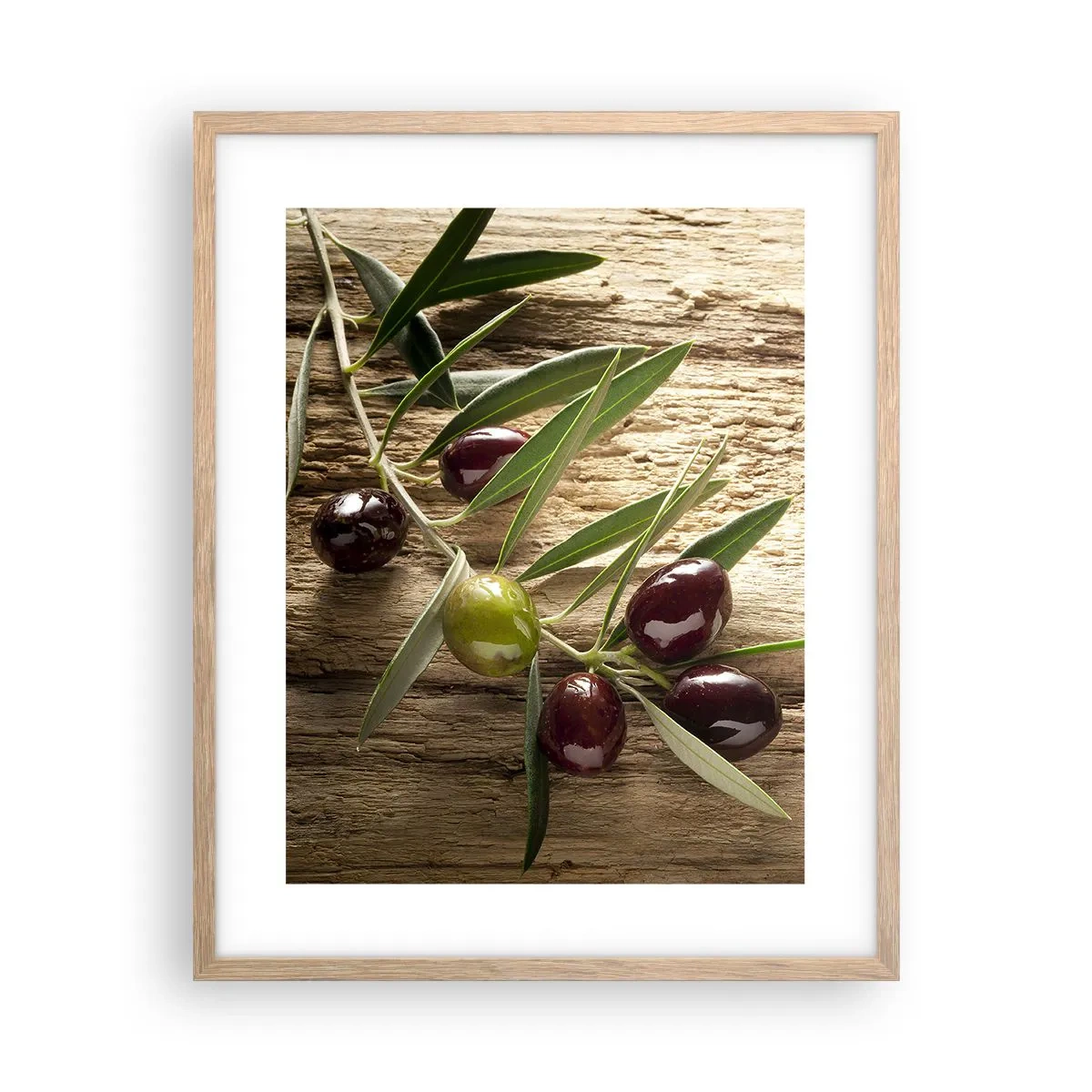 Plakát v rámu světlý dub - Přímo od přírody - 40x50 cm