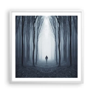 Plakát v bílém rámu - A všechno jednoduché a jasné - 60x60 cm