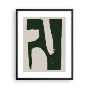 Plakát v černém rámu - Zálivy v bílem - 40x50 cm