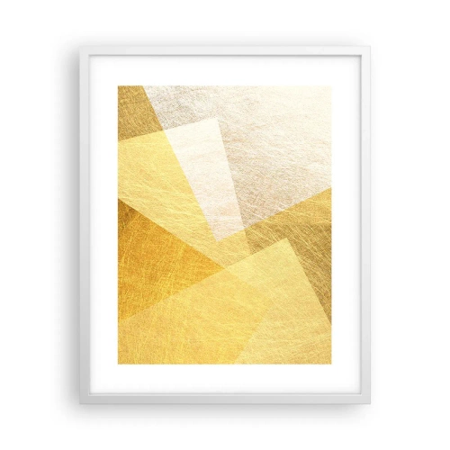 Plakát v bílém rámu - Počasí geometrie - 40x50 cm