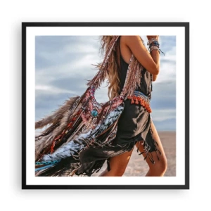 Plakát v černém rámu - Šamanovo děvče - 60x60 cm