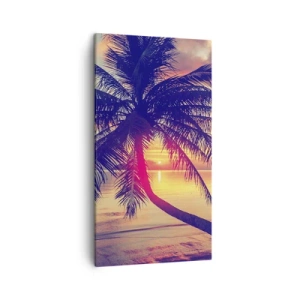Obraz na plátně - Večer pod palmami - 45x80 cm