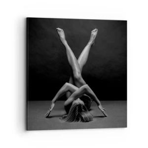 Obraz na plátně - Geometrie nahoty - 70x70 cm