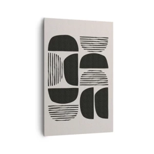 Obraz na plátně - Polovičaté soustavy - 80x120 cm