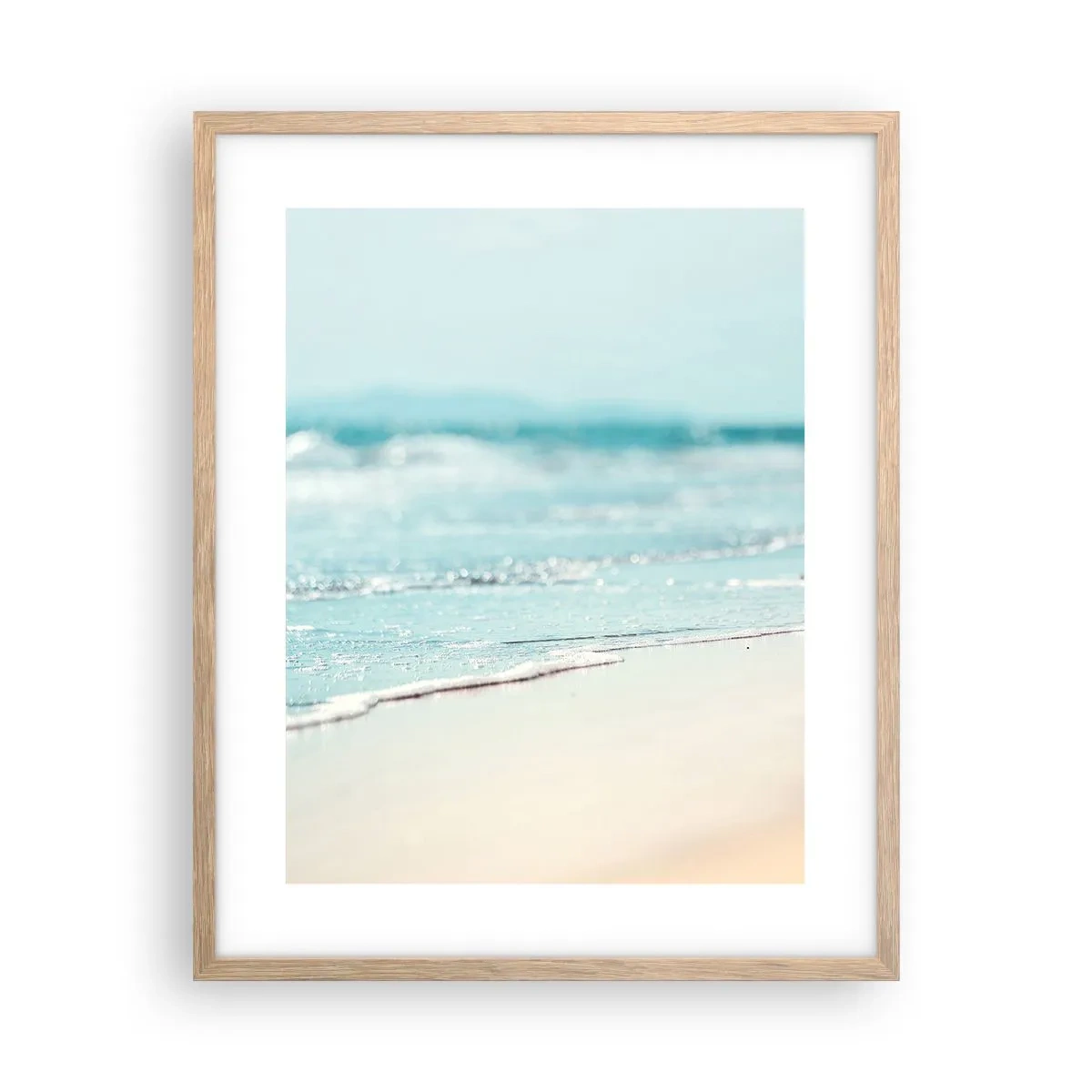 Plakát v rámu světlý dub - Teplo a hluk - 40x50 cm