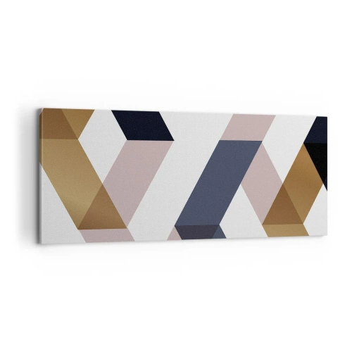 Obraz na plátně - Roviny a úhly - 100x40 cm