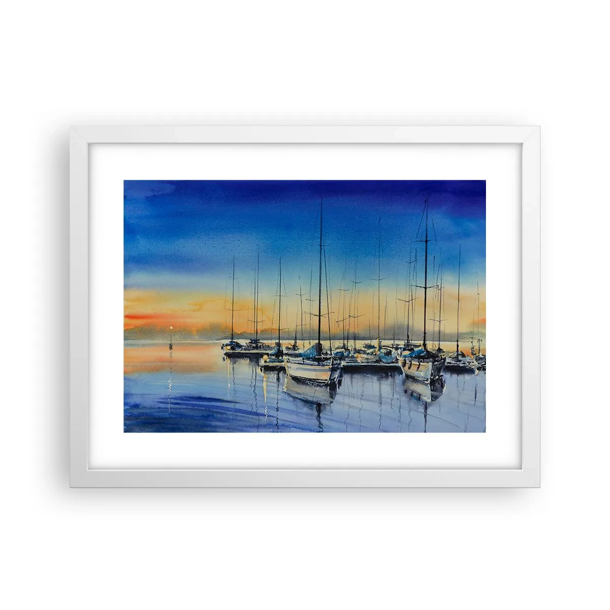 Plakát v bílém rámu - Konec dobrého dne - 40x30 cm