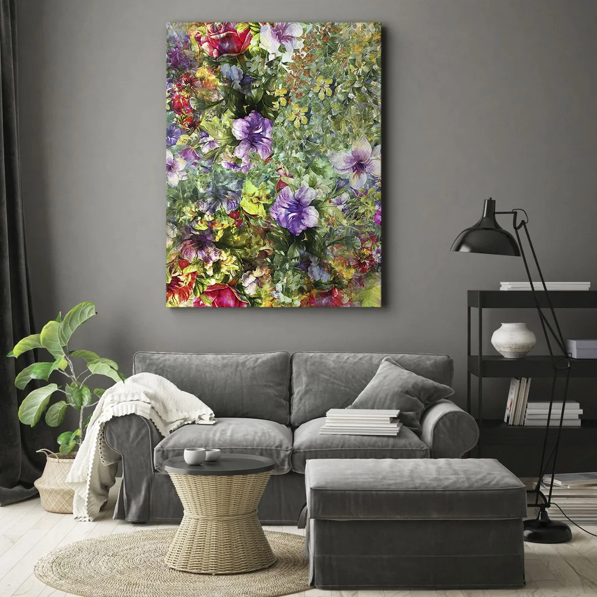 Obraz na plátně - Do květů, k záhubě - 55x100 cm