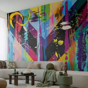 Fototapeta Premium Sand - Shora dolů - Abstrakce, Kus, Grafika - 250x175 cm