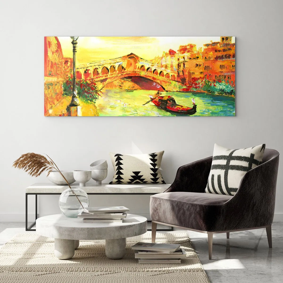 Obraz na skle - Pouť zamilovaných - 100x40 cm