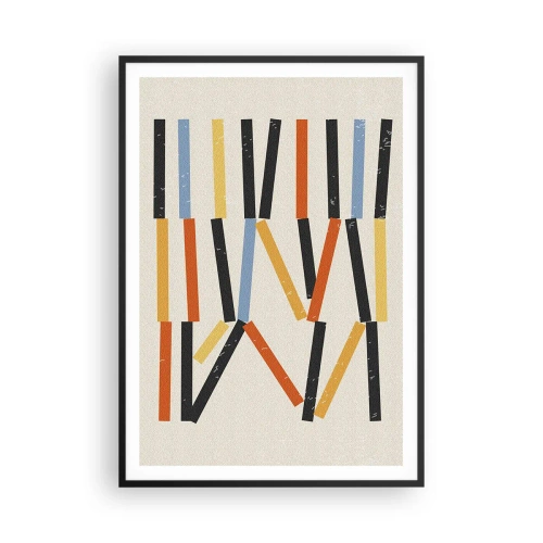 Plakát v černém rámu - Kompozice na úrovni - 70x100 cm