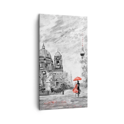 Obraz na plátně - Berlínské setkání - 45x80 cm