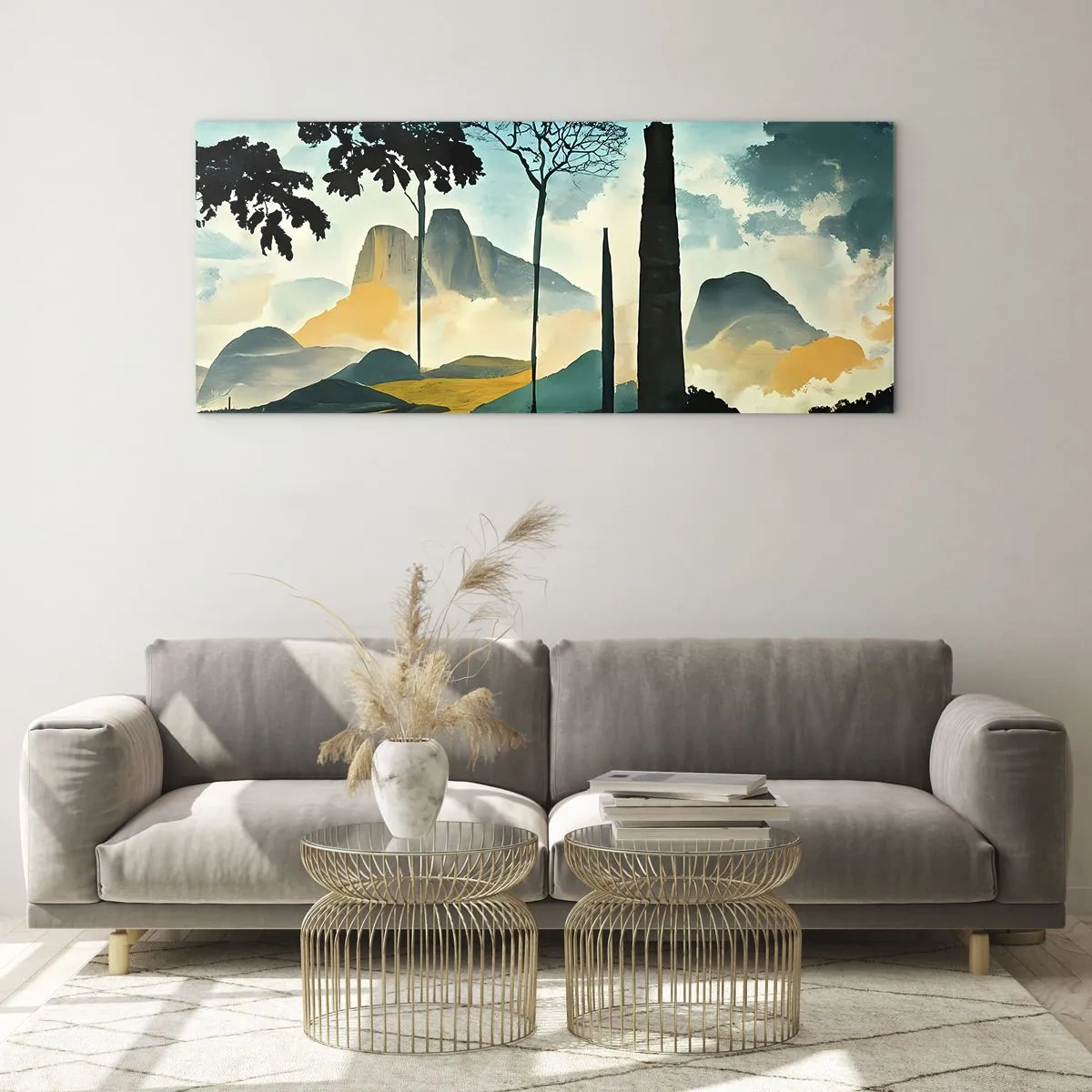 Obraz na skle - Výš a výš - 100x40 cm