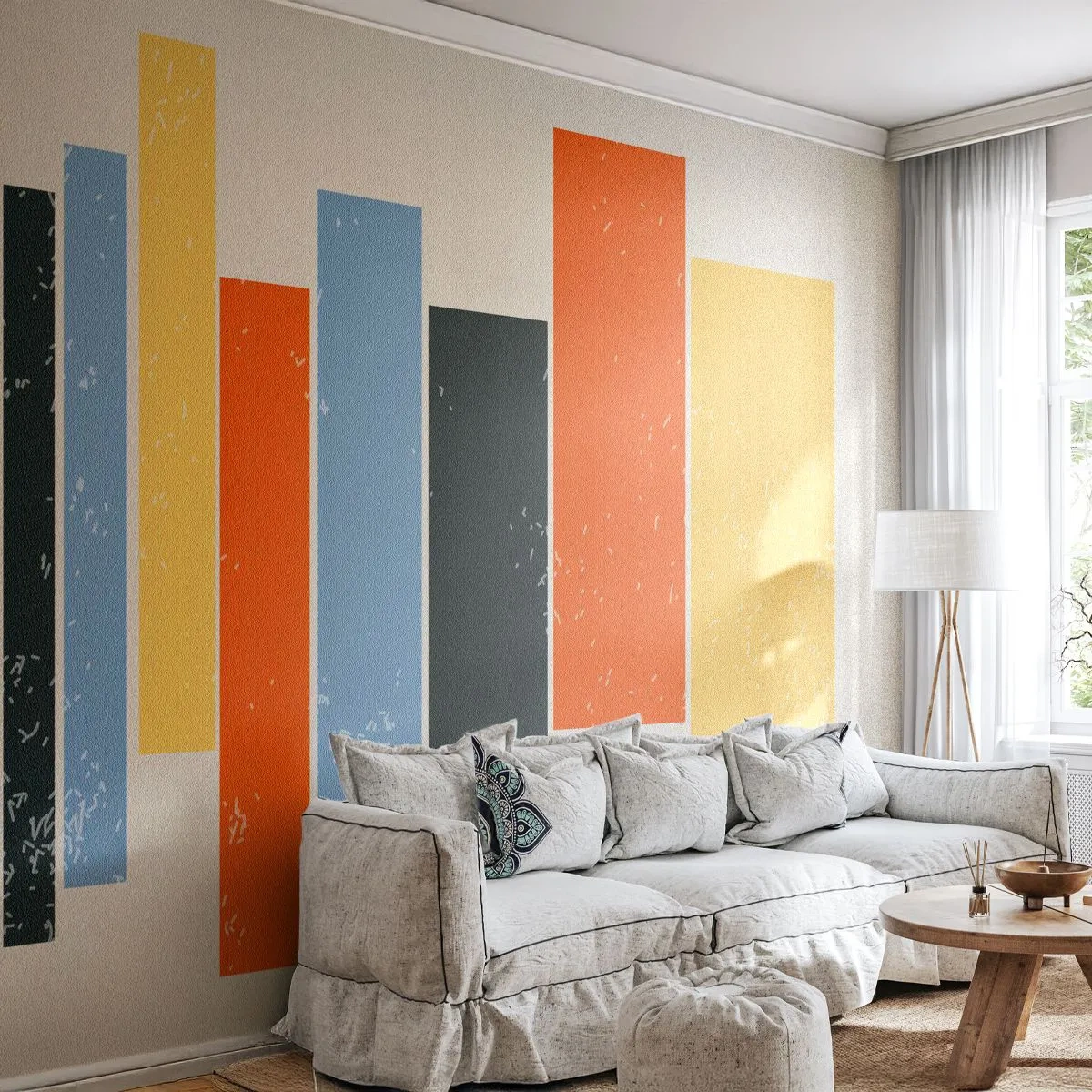 Fototapeta Standard Eco - Záznam hudby - Minimalismus, Obdélníky, Tvary - 500x350 cm