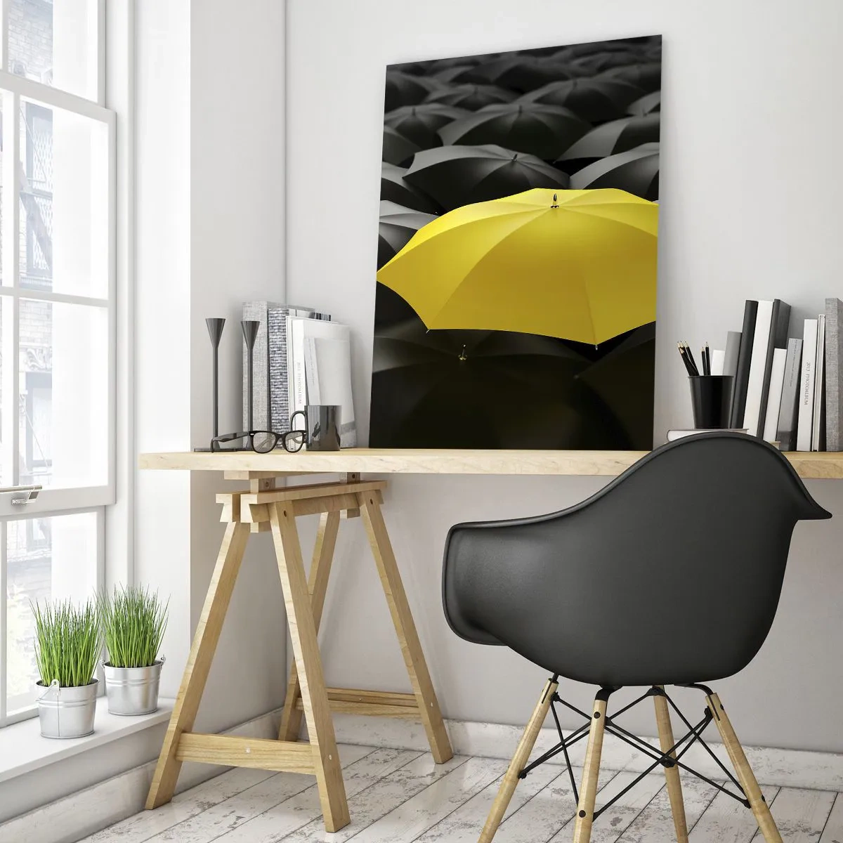 Obraz na skle - Sbohem smutku - 50x70 cm