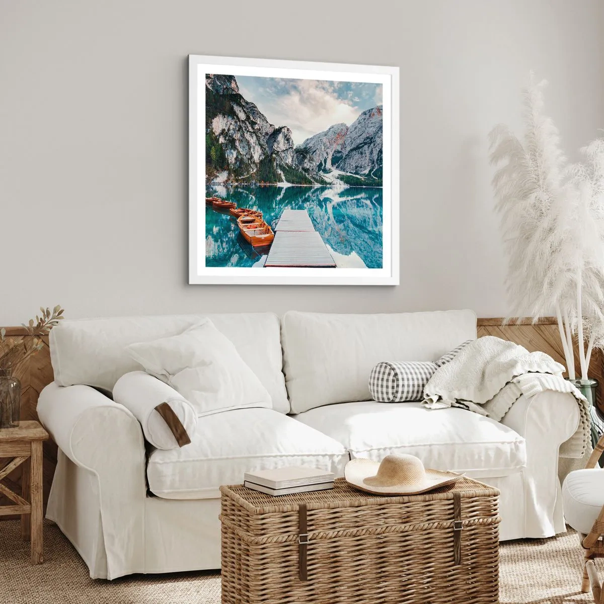 Plakát v bílém rámu - Ukážeme vám krásu - 30x30 cm