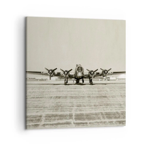 Obraz na plátně - Jako vždy připraven - 50x50 cm