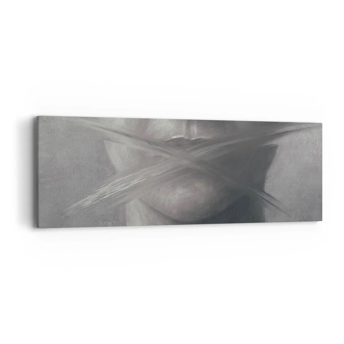 Obraz na plátně - Ani slovo - 90x30 cm